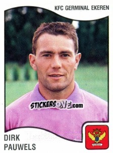 Sticker Dirk Pauwels - Football Belgium 1989-1990 - Panini