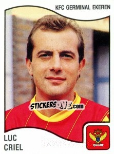 Figurina Luc Criel - Football Belgium 1989-1990 - Panini