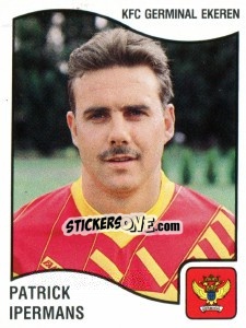 Sticker Patrick Ipermans - Football Belgium 1989-1990 - Panini