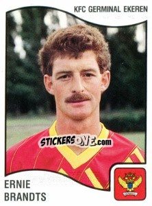 Sticker Ernie Brandts - Football Belgium 1989-1990 - Panini