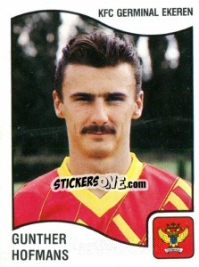 Sticker Gunther Hofmans - Football Belgium 1989-1990 - Panini