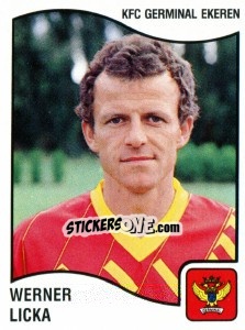 Figurina Werner Licka - Football Belgium 1989-1990 n. 161 - Panini