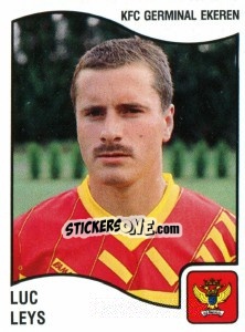 Sticker Luc Leyes - Football Belgium 1989-1990 - Panini