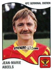 Cromo Jean-Marie Abeels - Football Belgium 1989-1990 - Panini