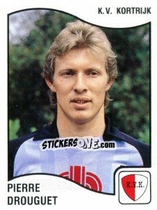 Sticker Pierre Drouguet - Football Belgium 1989-1990 n. 169 - Panini