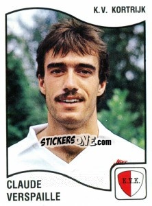 Sticker Claude Verspaille - Football Belgium 1989-1990 - Panini