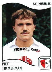 Sticker Piet Timmerman - Football Belgium 1989-1990 - Panini
