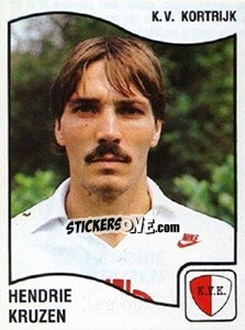 Sticker Hendrie Kruzen - Football Belgium 1989-1990 - Panini