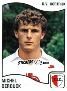 Sticker Michel Derouck - Football Belgium 1989-1990 - Panini