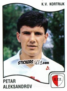 Sticker Petar Aleksandrov - Football Belgium 1989-1990 - Panini