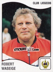 Sticker Robert Waseige - Football Belgium 1989-1990 n. 186 - Panini