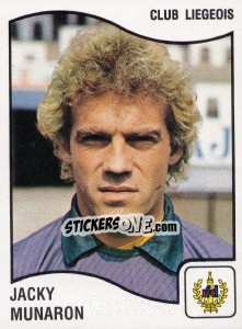 Sticker Jacky Munaron - Football Belgium 1989-1990 - Panini