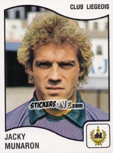 Figurina Jacky Munaron - Football Belgium 1989-1990 - Panini