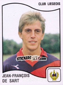 Cromo Jean-Francois de Sart - Football Belgium 1989-1990 - Panini