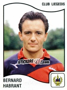 Cromo Bernard Habrant - Football Belgium 1989-1990 - Panini