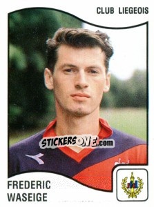 Sticker Frederic Waseige - Football Belgium 1989-1990 n. 192 - Panini