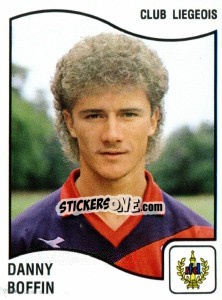 Sticker Danny Boffin - Football Belgium 1989-1990 n. 195 - Panini