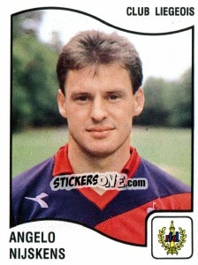 Cromo Angelo Nijskens - Football Belgium 1989-1990 n. 196 - Panini