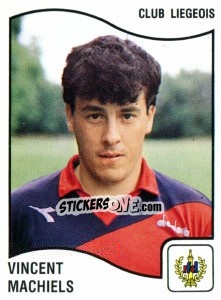 Sticker Vincent Machiels - Football Belgium 1989-1990 - Panini