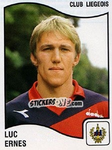 Sticker Luc Ernes - Football Belgium 1989-1990 - Panini