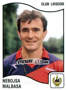 Sticker Nebosja Malbasa - Football Belgium 1989-1990 - Panini