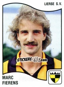 Sticker Marc Fierens - Football Belgium 1989-1990 - Panini