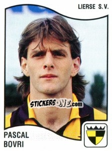 Sticker Pascal Bovri - Football Belgium 1989-1990 - Panini