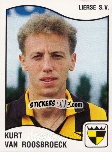 Cromo Kurt van Roosenbroeck - Football Belgium 1989-1990 - Panini