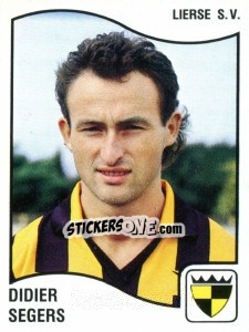 Sticker Didier Segers - Football Belgium 1989-1990 - Panini