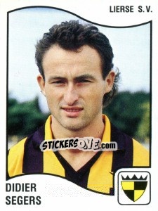 Sticker Didier Segers - Football Belgium 1989-1990 n. 212 - Panini