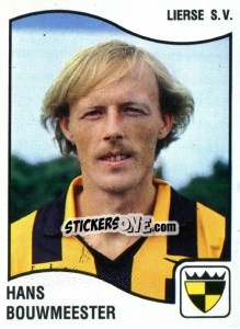 Cromo Hans Bouwmeester - Football Belgium 1989-1990 - Panini