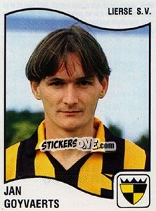 Figurina Jan Goyvaerts - Football Belgium 1989-1990 - Panini