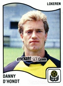 Figurina Danny D'Hondt - Football Belgium 1989-1990 - Panini
