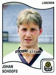 Figurina Johan Schoofs - Football Belgium 1989-1990 - Panini