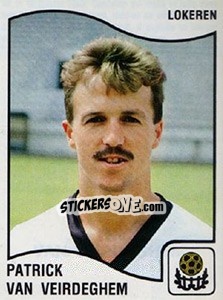 Sticker Patrick van Veirdeghem - Football Belgium 1989-1990 - Panini