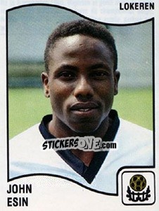 Cromo John Esin - Football Belgium 1989-1990 - Panini
