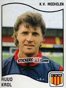 Sticker Ruud Krol - Football Belgium 1989-1990 - Panini