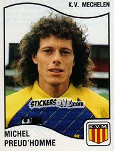 Cromo Michel Preud'Homme - Football Belgium 1989-1990 n. 241 - Panini