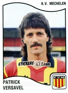 Sticker Patrick Versavel - Football Belgium 1989-1990 - Panini