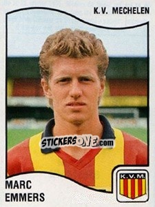 Sticker Marc Emmers - Football Belgium 1989-1990 n. 249 - Panini