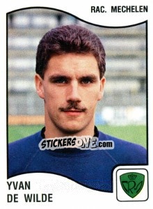 Sticker Yvan de Wilde - Football Belgium 1989-1990 - Panini