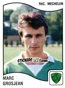 Sticker Marc Grosjean - Football Belgium 1989-1990 - Panini