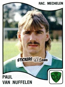 Sticker Paul van Nuffelen - Football Belgium 1989-1990 n. 261 - Panini