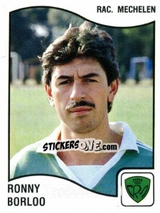 Figurina Ronny Borloo - Football Belgium 1989-1990 - Panini