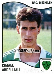 Cromo Ismael Abdelliali - Football Belgium 1989-1990 - Panini