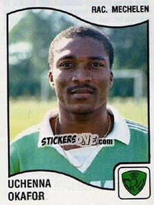 Sticker Uchenna Okafor - Football Belgium 1989-1990 - Panini