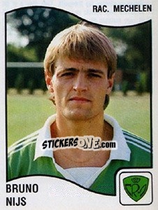 Sticker Bruno Nijs - Football Belgium 1989-1990 - Panini