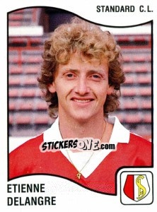 Sticker Etienne Delangre - Football Belgium 1989-1990 - Panini