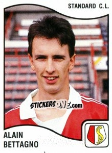 Sticker Alain Bettagno - Football Belgium 1989-1990 - Panini