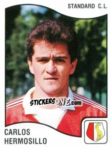 Sticker Carlos Hermosillo - Football Belgium 1989-1990 - Panini